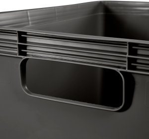 LA-KA-PE Transport box with load capacity up to 30kg Robert 60x40x32cm 64L graphite color 4052396010039 5