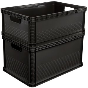 LA-KA-PE Transport box with load capacity up to 30kg Robert 60x40x32cm 64L graphite color 4052396010039 6