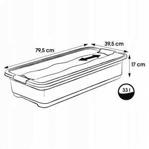LA-KA-PE Transport box Eckhart 79 5x39 5x17cm 33L graphite sharp 4052396031577 2