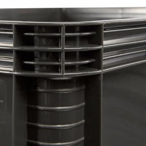 LA-KA-PE Transport box with load capacity up to 30kg Robert 60x40x22cm 45L graphite color 4052396010022 2