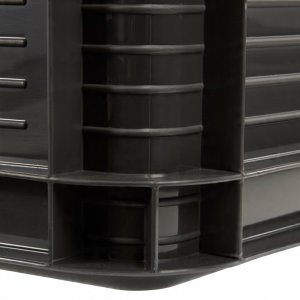 LA-KA-PE Transport box with load capacity up to 30kg Robert 60x40x22cm 45L graphite color 4052396010022 3
