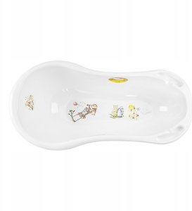 Static Control Children's bath 100cm with cork Maria "Winnie the Pooh" 100x51x29cm white 4052396071733 3