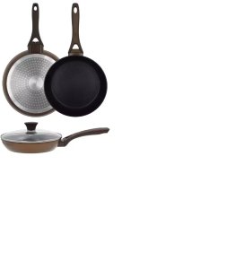 Frying pan Natura with glass lid O24cm induction brown 4744561011872 1