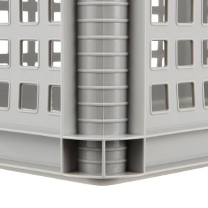 Transport basket with load capacity up to 60kg Robert 60x40x32cm 64L grey 4052396083149 2