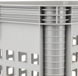 Transport basket with load capacity up to 60kg Robert 60x40x32cm 64L grey 4052396083149 3