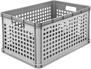 Transport basket with load capacity up to 60kg Robert 60x40x32cm 64L grey 4052396083149 7