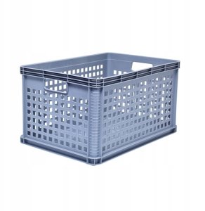 Transport basket with load capacity up to 60kg Robert 60x40x32cm 64L grey 4052396083149 8