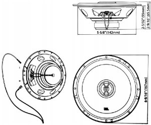 CAR SPEAKERS 6.5" 2WAY/COAXIAL JBLSPKS161F JBL 8