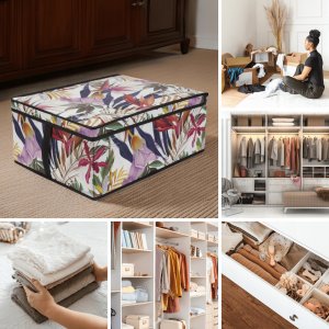 Folding box M size 48x36x19cm Floral Beauty 8000303311300 7