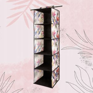 Hanging organizer with 5 shelves 30x30x120cm Floral Beauty 8000303311270 9