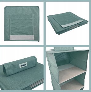 Hanging organizer with 4 shelves 30x30x80cm Mint 8000303317739 6