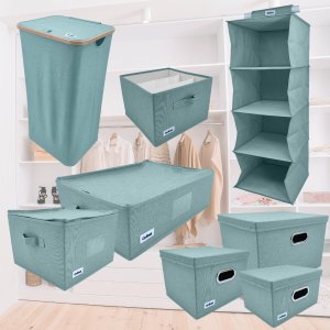 Hanging organizer with 4 shelves 30x30x80cm Mint 8000303317739 9