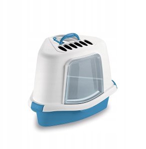 Poop toilet corner closed Sprint Corner Plus 56x40x40cm blue/white 8003507968257 1
