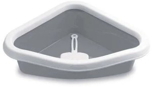 Corner poop toilet Sprint Corner 56x40x14cm white/grey 8003507966185 1