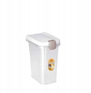 Container for storing pet food 6kg 15L 33x22x41cm transparent/white 8003507984004 1