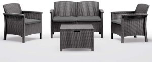 Garden furniture set Set Venezia 2 grey 8003723491676 1