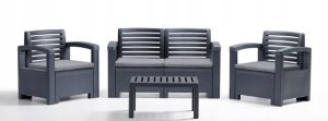 Garden furniture set Set Nevada 2 grey 8003723490471 1