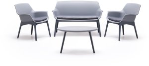 Garden furniture set Luxor Lounge Set light gray/gray 8003723990773 1