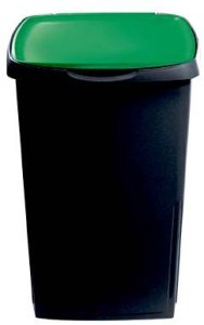 Waste bin Ecosolution 45L 37x36x53 5cm dark grey/green 8009115034247 2