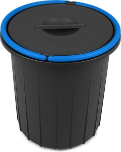 Waste bin Ecosolution 25L 37 5x37 5x39cm dark grey/blue 8009115042747 2
