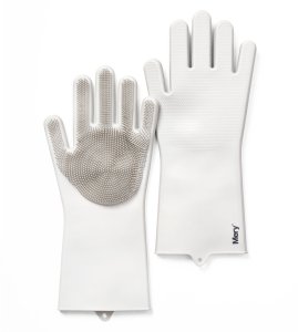 Silicone gloves for cleaning 2pcs. 34 5x15 5x2 6cm light gray 8411287009327 1