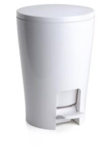 Bathroom pedal bin 5L Diabolo white 8411801203552 1