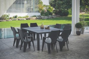 Garden4You Garden table Julie Double Table (2 configurations) grey 8711245150376 13