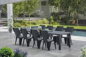 Garden4You Garden table Julie Double Table (2 configurations) grey 8711245150376 6