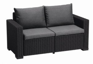 Garden sofa two-seater California Sofa gray 8711245154459 1