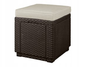 Garden chair/storage box Cube with cushion brown 8711245158372 6