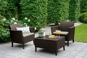 Garden furniture set Salemo Balcony Set brown 8711245158655 4