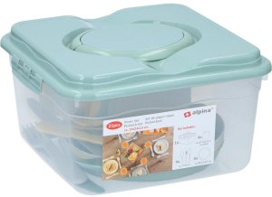 ZESTAW NACZYŃ TURYSTYCZNO PIKNIKOWYCH 21 ELEMENTÓW ALPINA 2