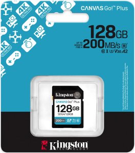 Karta Kingston Canvas Go! Plus (Gen4) SDXC 128 GB Class 10 UHS-I/U3 V30 (SDG4/128GB) 3