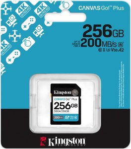 Karta Kingston Canvas Go! Plus (Gen4) SDXC 256 GB Class 10 UHS-I/U3 V30 (SDG4/256GB) 3