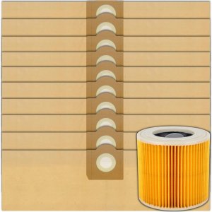 10x Worek do odkurzacza papierowy KARCHER WD3, WD3.200 MV 3 SE 4001 SE 4002 7