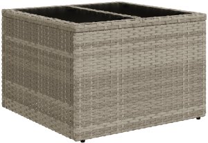 vidaXL Zestaw Sofa Ogrodowa zestaw 8 Jasnoszary Rattan, Poliester 8
