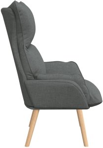 vidaXL Fotel relaksacyjny w ciemnoszarym materiale 5