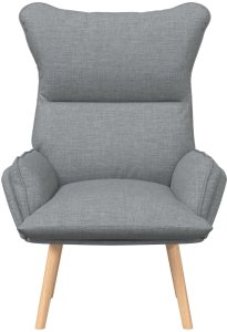 vidaXL Fotel relaksacyjny w jasnoszarym materiale 4