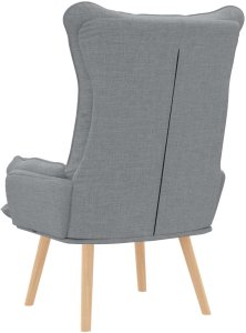 vidaXL Fotel relaksacyjny w jasnoszarym materiale 6