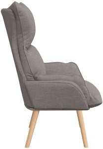 vidaXL Fotel relaksacyjny z tkaniny taupe 5