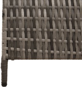 vidaXL Przegroda Pokojowa 4 Panele Składana Szara 195x180 cm Polirattan 9