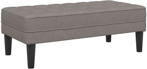 ławka vidaXL Taupe 113x57x39 cm Tkany 2