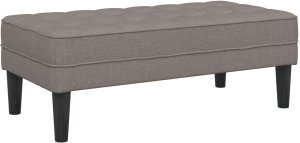 ławka vidaXL Taupe 113x57x39 cm Tkany 6