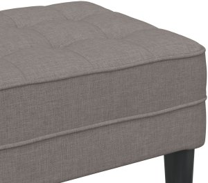 ławka vidaXL Taupe 113x57x39 cm Tkany 7
