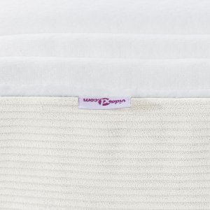 Materac kieszeniowy vidaXL w kolorze kremowym, średni, 90x200x20 cm, tkanina 7