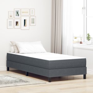 Materac kieszeniowy vidaXL Dark Grey Medium 90x190x20 cm Tkanina 1
