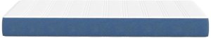 Materac kieszeniowy vidaXL, niebieski, średni, 90x200x20 cm, tkanina 5