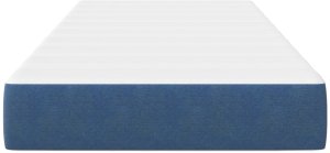 Materac kieszeniowy vidaXL, niebieski, średni, 90x200x20 cm, tkanina 6