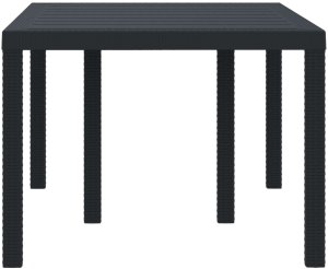 vidaXL Stół ogrodowy antracytowy plastikowy średni trwały stół patio 6