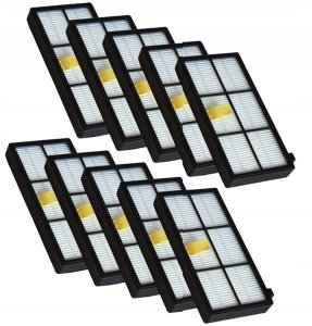 10x Filtr powietrza iRobot Roomba 800 860 870 886 891 896 900 960 966 980 1